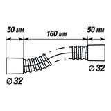 Flexible armé PVC Ø32