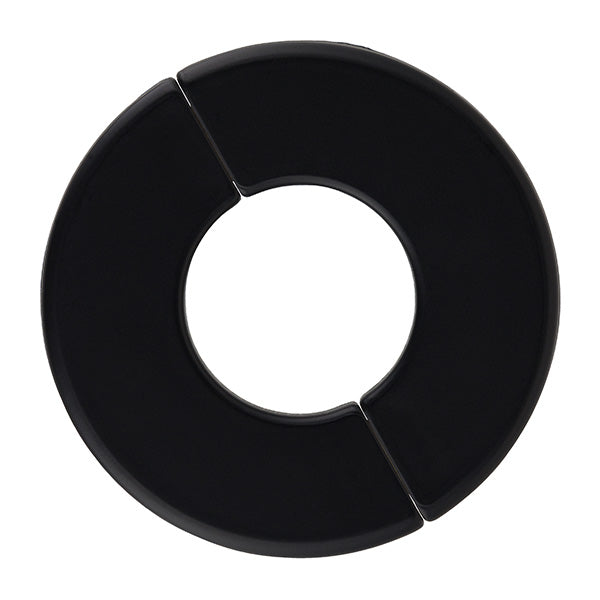 Rosace ronde a agrafes noire 