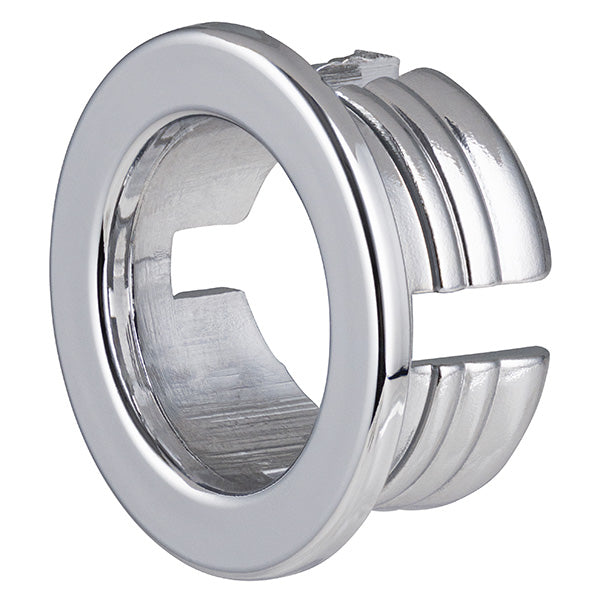 Enjoliveur de trop-plein de lavabo Ø24 mm chromé