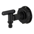 Raccord de cuve PEHD S60 + robinet quart de tour