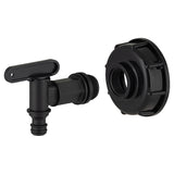 Raccord de cuve PEHD S60 + robinet quart de tour
