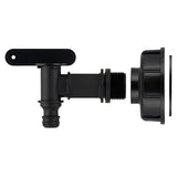 Raccord de cuve PEHD S60 + robinet quart de tour