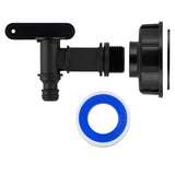 Raccord de cuve PEHD S60 + robinet quart de tour