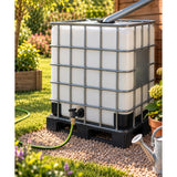 Raccord de cuve PEHD S60 + robinet quart de tour
