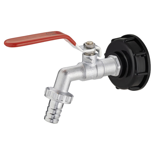 kit adaptateur S60x6 avec robinet en laiton pour cuve IBC 