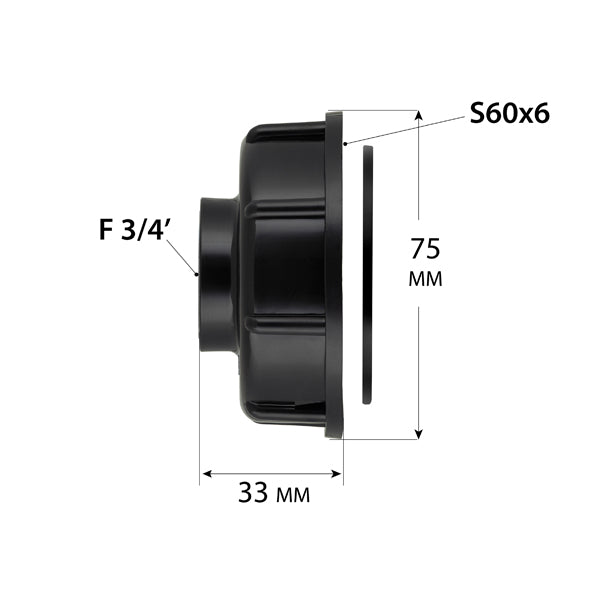 Adaptateur PEHD pour cuve S60