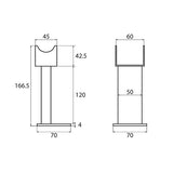 Pieds de radiateur blanc NYTIA (x2)