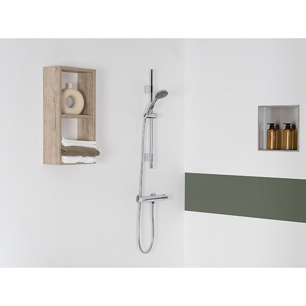 mitigeur chrome ambiance salle de bain