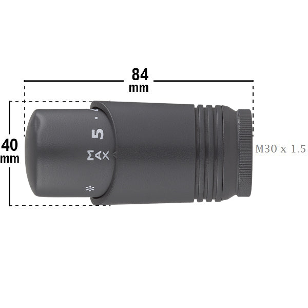 Tête de Radiateur Thermostatique Anthracite