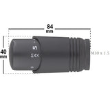 Tête de Radiateur Thermostatique Anthracite