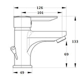 Mitigeur lavabo NF ALTO dimensions
