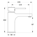Mitigeur lavabo ANCUZ dimensions
