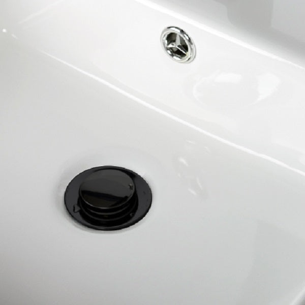 Mitigeur lavabo ONA noir mat avec bonde clic clac A5A3A9ENB0