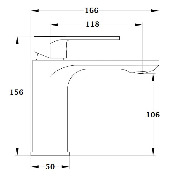 Mitigeur lavabo CALAMA dimensions