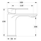 Mitigeur lavabo CALAMA dimensions