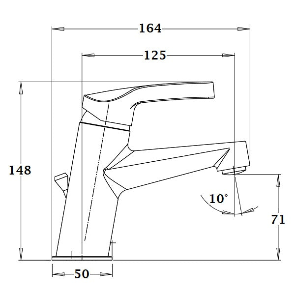 Mitigeur de lavabo NF PIREN dimensions