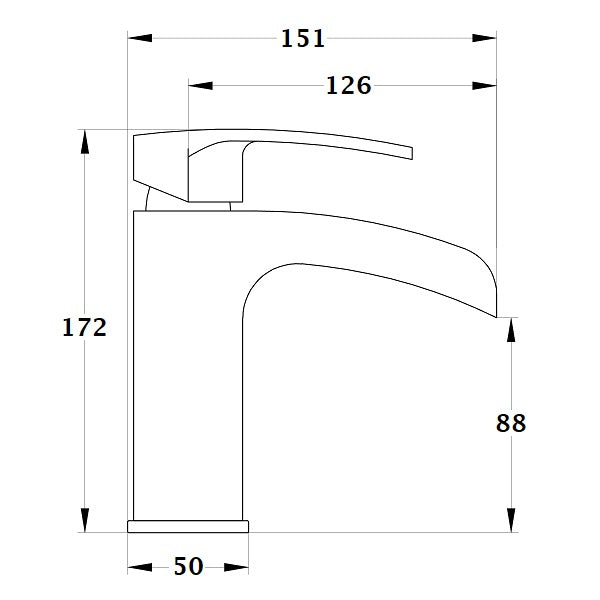 Mitigeur lavabo NAVAE dimensions